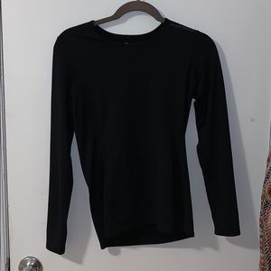 Thermal Black Long Sleeve Top
